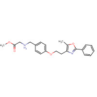 331746-65-7 N-[[4-[2-(5-Methyl-2-phenyl-4-oxazolyl)ethoxy]phenyl]methyl]glycine Methyl Ester chemical structure
