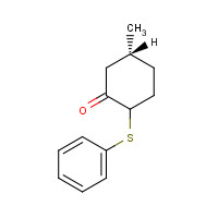 101693-93-0 (5R)-5-Methyl-2-(phenylthio)cyclohexanone (Mixture of Diastereomers) chemical structure