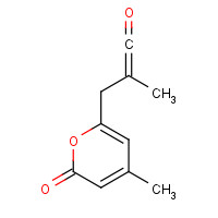 87424-82-6 (E)-2-Methyl-3-(4-methyl-2-oxo-2H-pyran-6-yl)propenal chemical structure