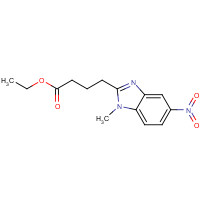 3543-72-4 1-Methyl-5-nitro-1H-benzimidazole-2-butanoic Acid Ethyl Ester chemical structure