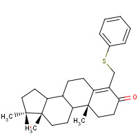 71507-77-2 17a-Methyl-4-[(phenylthio)methyl]testosterone chemical structure