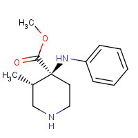147292-35-1 cis-3-Methyl-4-(phenylamino)-4-piperidinecarboxylic Acid Methyl Ester chemical structure