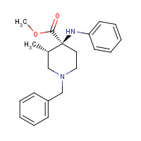 147292-29-3 cis-3-Methyl-4-(phenylamino)-1-(phenylmethyl)-4-piperidinecarboxylic Acid Methyl Ester chemical structure