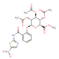 221287-92-9 Methyl 1-[[2-N-(5-Nitrothiazolyl)carboxamido]phenyl]-2,3,4- tri-O-acetyl-b-D-glucopyranuronate chemical structure