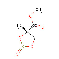 356048-02-7 (4S)-4-Methyl-2-oxo-[1,3,2]dioxathiolane-4-carboxylic Acid Methyl Ester chemical structure
