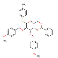 1293922-41-4 4-Methylphenyl 4,6-O-Benzylidene-2,3-di-O-(4-methoxybenzyl)-b-D-thiogalactopyranoside chemical structure