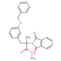 1076198-56-5 2-Methyl-2-phthalimidyl-3-(3'-benzoxyphenyl)propionic Acid Methyl Ester chemical structure