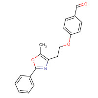103788-59-6 4-[2-(5-Methyl-2-phenyloxazol-4-yl)ethoxy]benzaldehyde chemical structure