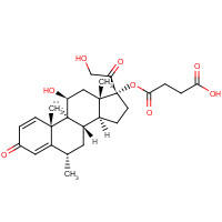 77074-42-1 6a-Methyl Prednisolone 17-Hemisuccinate chemical structure