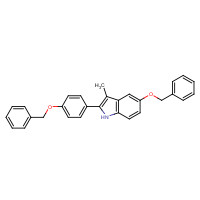 198479-63-9 3-Methyl-5-(phenylmethoxy)-2-[4-(phenylmethoxy)phenyl]-1H-indole chemical structure