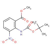 57113-90-3 Methyl 2-(tert-Butoxycarbonylamino)-3-nitrobenzoate chemical structure