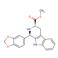 171596-41-1 (1R,3R)-Methyl-1,2,3,4-tetrahydro-1-(3,4-methylenedioxyphenyl)-9H-pyrido[3,4-b]indole-3-carboxylate chemical structure