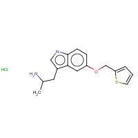 160521-72-2 a-Methyl-5-(2-thienylmethoxy)-1H-indole-3-ethanamine Monohydrochloride chemical structure