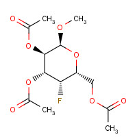 32934-08-0 Methyl 2,3,6-Tri-O-acetyl-4-deoxy-4-fluoro-a-D-galactopyranoside chemical structure