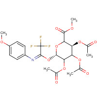 918158-52-8 Methyl 2,3,4-Triacetyl-D-glucopyranosiduronyl 1-(N-4-Methoxyphenyl)-2,2,2-trifluoroacetimidate chemical structure
