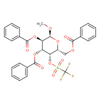 79580-70-4 Methyl 2,3,6-Tri-O-benzoyl-4-O-trifluoromethanesulfononyl -a-D-galactopyranoside chemical structure