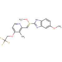1184993-29-0 2-[[[3-Methyl-4-(2,2,2-trifluoroethoxy)-2-pyridyl]methyl]sulfinyl]-5-methoxy-O- methyl-1H-benzimidazole chemical structure
