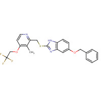 1076198-61-2 2-[[[3-Methyl-4-(2,2,2-trifluoroethoxy)-2-pyridyl]methyl]thio]-5-benzyloxy-1H-benzimidazole chemical structure