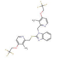 1083100-27-9 N-[3-Methyl-4-(2,2,2-trifluoroethoxy)-2-pyridinyl]methyl Lansoprazole Sulfide chemical structure