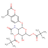 849207-59-6 4-Methylumbelliferyl 2-Acetamido-2-deoxy-3,6-dipivaloyl-b-D-galactopyranoside chemical structure