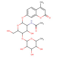 383160-13-2 4-Methylumbelliferyl 2-Acetamido-2-deoxy-4-O-(a-L-fucopyranosyl)-b-D-glucopyranoside chemical structure