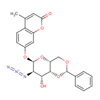 1147438-59-2 4-Methylumbelliferyl 2-Azido-2-deoxy-4,6-O-phenylmethylene-a-D-galactopyranoside chemical structure