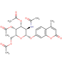 124167-46-0 4-Methylumbelliferyl 2-Acetamido-2-deoxy-3,4,6-tri-O-acetyl-b-D-Galactopyranoside chemical structure