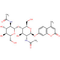 53643-12-2 4-Methylumbelliferyl Di-N-Acetyl-b-D-chitobiose chemical structure