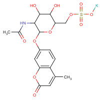 210357-37-2 4-Methylumbelliferyl 6-Sulfo-2-acetamido-2-deoxy-a-D-glucopyranoside Potassium Salt chemical structure