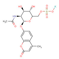210357-38-3 4-Methylumbelliferyl 6-Sulfo-2-acetamido-2-deoxy-b-D-glucopyranoside Potassium Salt chemical structure