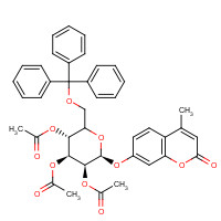 937018-35-4 4'-Methylumbelliferyl 2,3,4,-Tri-O-acetyl-6-O-trityl-b-D-glucopyranoside chemical structure