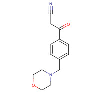 494772-88-2 3-[4-(Morpholinylmethyl)phenyl]-3-oxopropanenitrile chemical structure