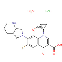 192927-63-2 Moxifloxacin Hydrochloride Monohydrate chemical structure