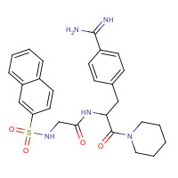 86125-48-6 Na-(2-Naphthalenesulfonylglycyl)-4-amidino-D,L-phenylalaninepiperidide chemical structure
