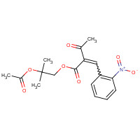 106685-67-0 2-(2-Nitrobenzylidene)-3-oxobutanoic Acid, 2-Acetoxy-2-methylpropyl Ester chemical structure
