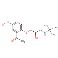 329722-32-9 5-Nitro-2-(3-(tert-butylamino)-2-hydroxypropoxy)acetophenone chemical structure