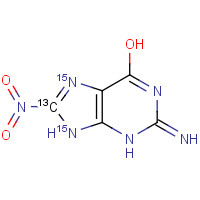 938433-22-8 8-Nitroguanine-8-13C-7,9-15N2, technical grade-50% Purity chemical structure
