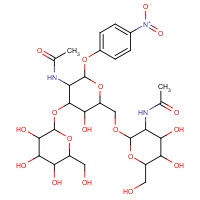 139459-55-5 4-Nitrophenyl 2-Acetamido-6-O-(2-acetamido-2-deoxy-b-D-glucopyranosyl) -3-O-(b-D-galactopyranosyl)-2-deoxy-a-D-galactopyranoside chemical structure