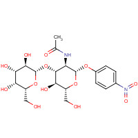 57467-13-7 p-Nitrophenyl 2-Acetamido-2-deoxy-3-O-(b-D-galactopyranosyl)-b-D-glucopyranoside chemical structure
