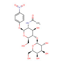 74211-28-2 p-Nitrophenyl 2-Acetamido-2-deoxy-4-O-(b-D-galactopyranosyl)-b-D-glucopyranoside chemical structure