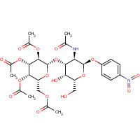 59837-13-7 p-Nitrophenyl 2-Acetamido-2-deoxy-3-O-(2,3,4,6-tetra-O-acetyl-b-D-galactopyranosyl)-a-D-galactopyranoside chemical structure