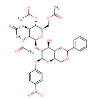 26255-68-5 4-Nitrophenyl 4,6-O-Benzylidene-2-O-(2,3,4,6-tetra-O-acetyl-b-D-glucopyranosyl)-b-D-glucopyranoside chemical structure