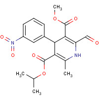 75530-60-8 4-(3-Nitrophenyl)-2-formyl-6-methyl-1,4-dihydropyridine-3,5-dicarboxylic Acid 5-Isopropyl Ester 3-Methyl Ester chemical structure
