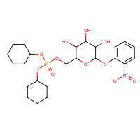 25405-62-3 o-Nitrophenyl b-D-Galactopyranoside-6-phosphate, Cyclohexylammonium Salt, chemical structure