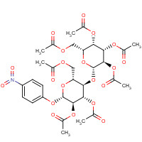 84034-75-3 p-Nitrophenyl b-D-Lactopyranoside Heptaacetate chemical structure