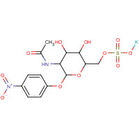 210418-06-7 p-Nitrophenyl 6-Sulfo-2-acetamido-2-deoxy-b-D-glucopyranoside, Potassium Salt chemical structure