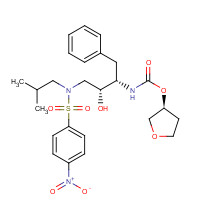 160231-69-6 [(1S,2R)-3-[[(4-Nitrophenyl)sulfonyl](2-methylpropyl)amino]-2-hydroxy-1-phenylmethyl)propyl]carbamic Acid, (3S)-Tetrahydro-3-furanyl Ester chemical structure