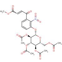 224044-68-2 (2E)-4-[2-Nitro-3-[(2,3,4,6-tetra-O-acetyl-b-D-glucopyranosyl)oxy]phenyl]-4-oxo-2-butenoic Acid Methyl Ester chemical structure