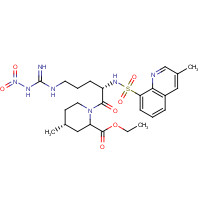 74874-09-2 N-Nitro-1,2,3,4-tetradehydro Argatroban Ethyl Ester chemical structure