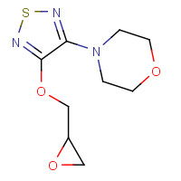 58827-68-2 rac 4-[4-(Oxiranylmethoxy)-1,2,5-thiadiazol-3-yl]morpholine chemical structure